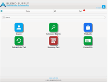 Tablet Screenshot of blendsupply.com